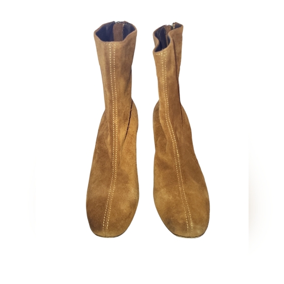 Free People Cecile ankle boots brown/camel sz EU 40 US 9 suede - Picture 3 of 11